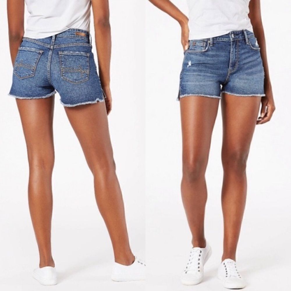 Levi’s Denizen High Rise mom Jean Shorts 14 32